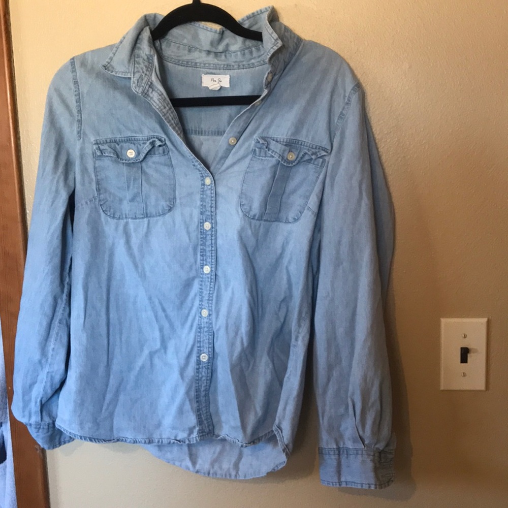 Lightweight Chambray Denim Shirt